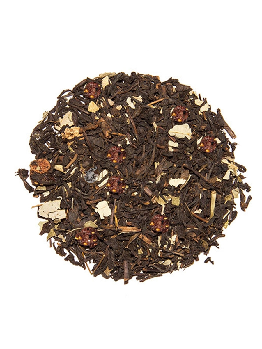Чай черный Земляника со сливками, упаковка 500 г, крупнолистовой ароматизированный чай