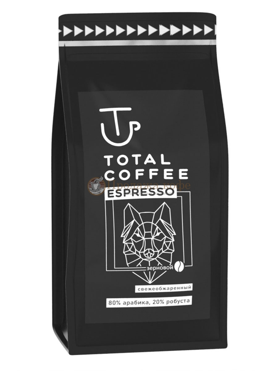 Кофе в зернах Total Coffee ESPRESSO (Тотал Кофе Эспрессо)  1 кг, вакуумная упаковка