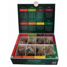 Чай ассорти Svay Herbal Variety, упаковка 48 пирамидок по 2,5 г