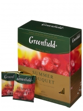 Чай травяной Greenfield Summer Bouquet ( Гринфилд Саммер Букет), упаковка 100 пакетиков